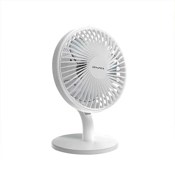 Original Awei F21 Mini Rechargeable Storm Fan 2000mAh Battery (White Color)