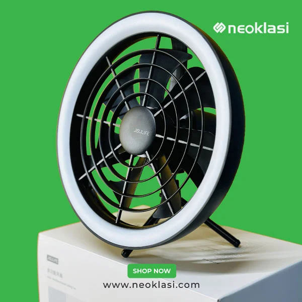 JISULIFE FA17 Rechargeable Fan with LED Light in Bangladesh (Neoklasi.com) 05
