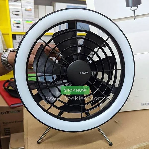 JISULIFE FA17 Rechargeable Fan with LED Light in Bangladesh (Neoklasi.com)_