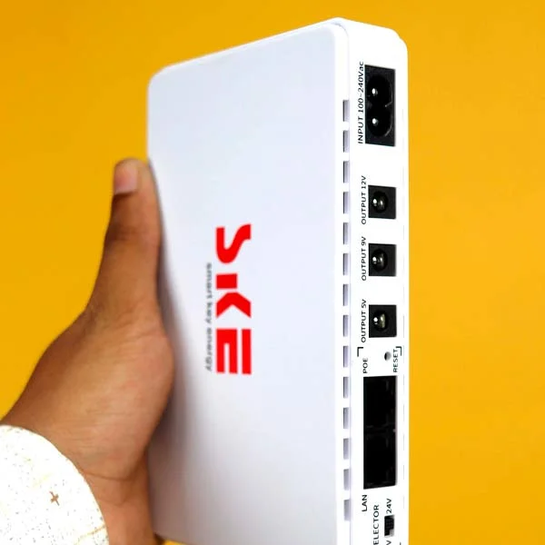 SKE 432P Mini Dc UPS for Router, ONU, Camera – 25 Watt 5v,9v 12v & PoE support 15/24v - Image 4