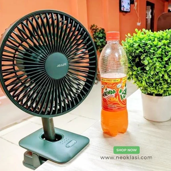 JISULIFE FA13R Rechargeable Clip Fan, Auto-Oscillating (8000mAh) in Bangladesh - Image 3